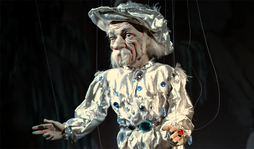 Eine Puppentheateraufführung von Das kalte Herz