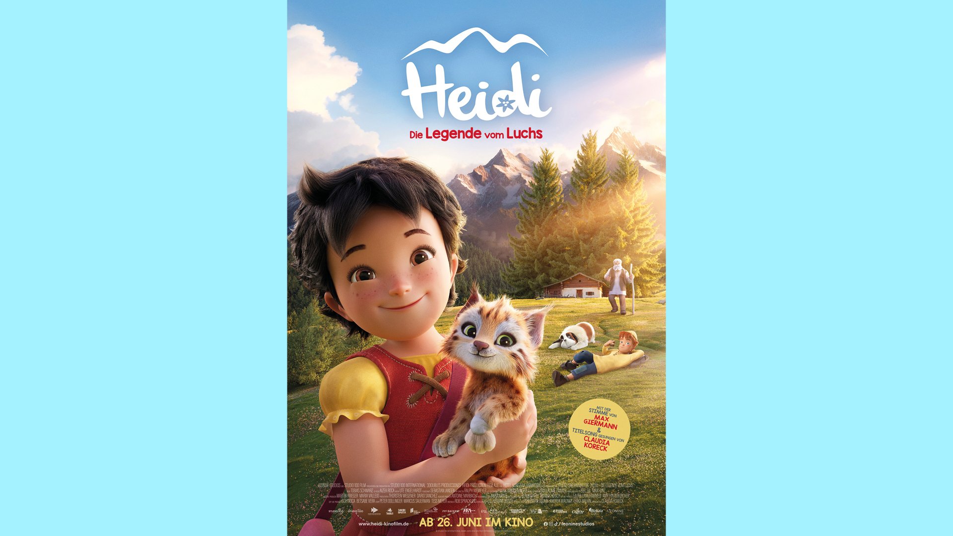 Das Cover des Films Heidi mit einem kleinen Kätzchen