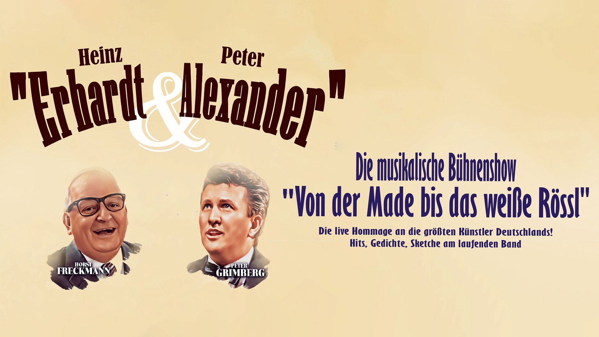 Die musikalische Bühnenshow: Von der Made bis das weiße Rössl