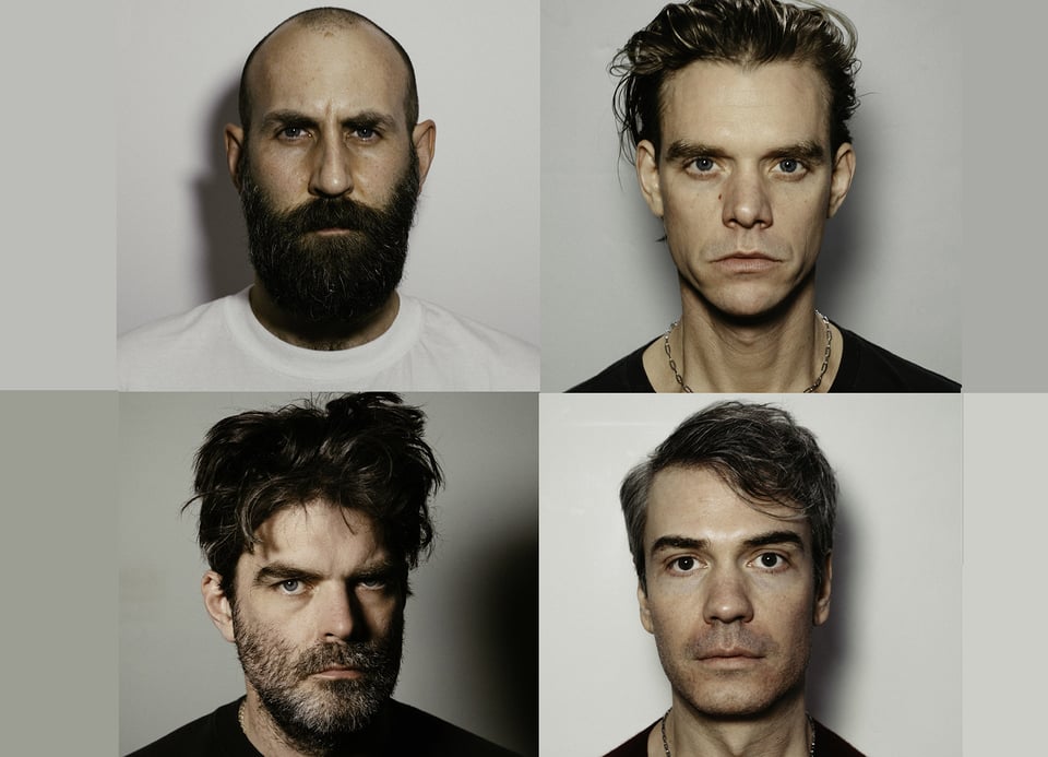Collage von vier Portraits von vier Männern