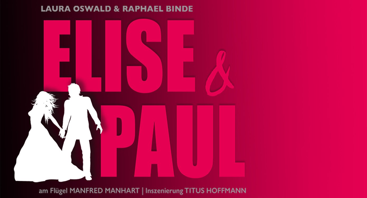 Veranstaltungsplakat mit der Typografie und dem roten Hintergrund