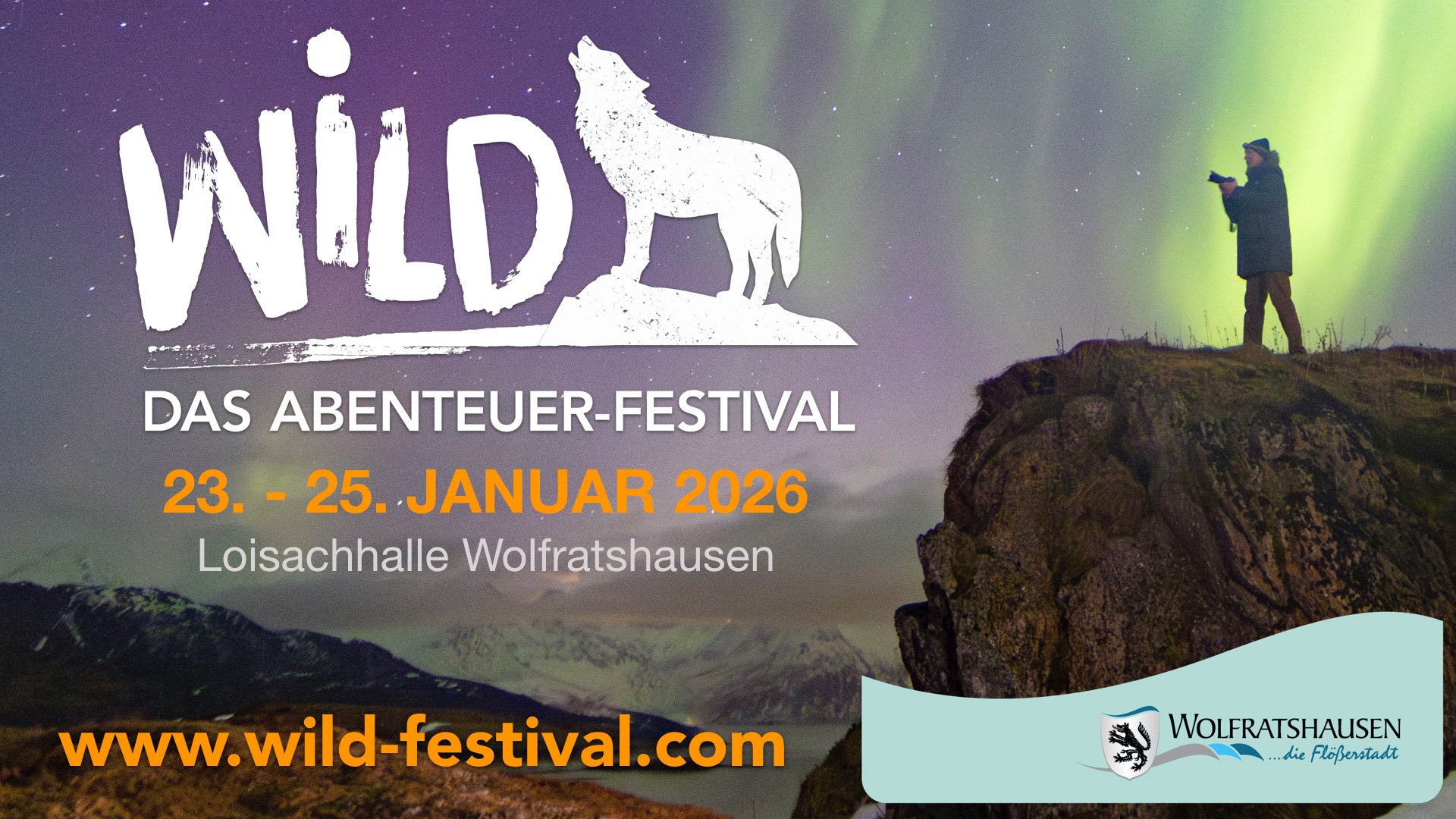 Foto des Plakats für das Event ‚Wild! Abenteuer-Festival 2026