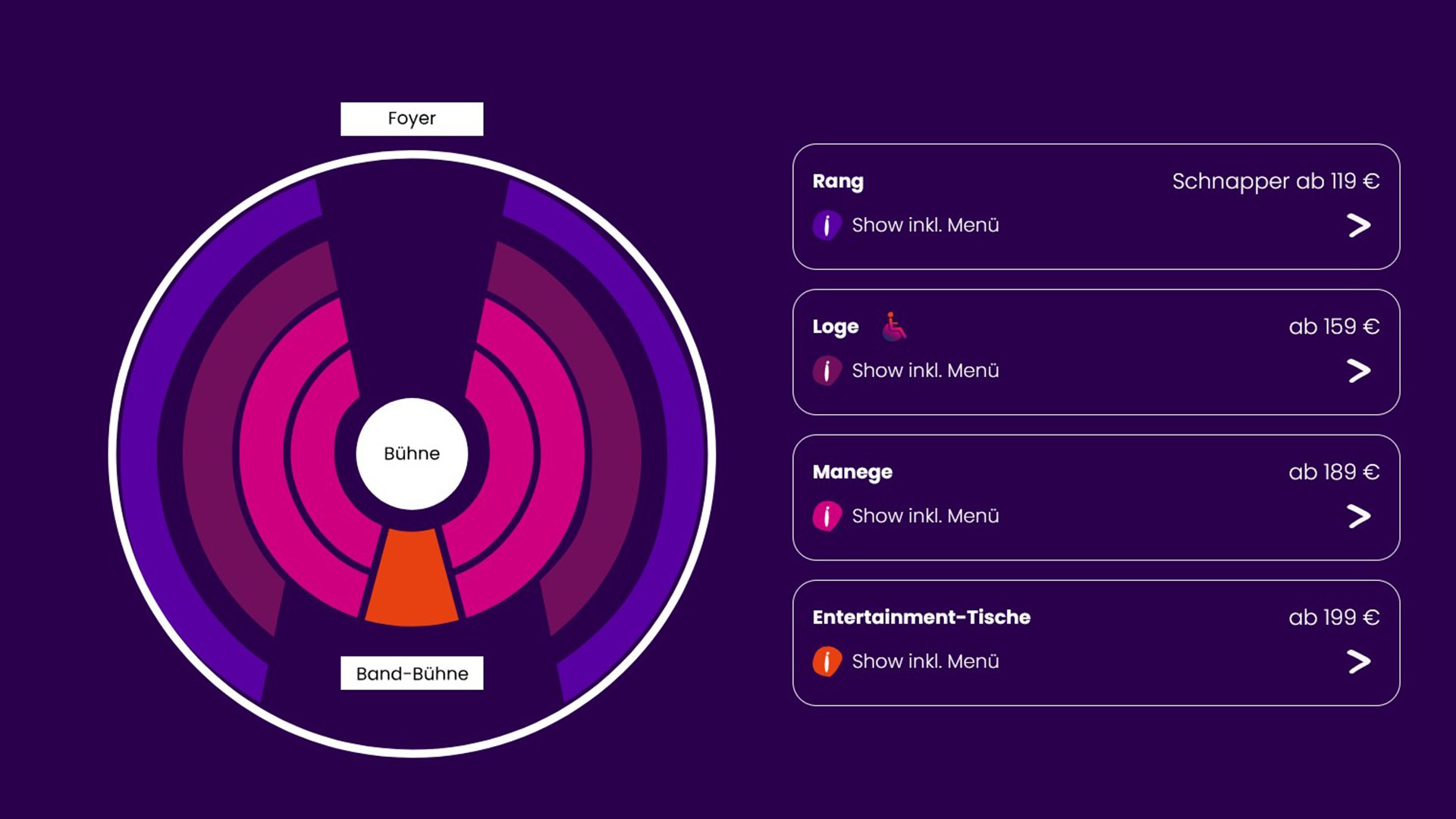 Grafik des Saalplanes 
