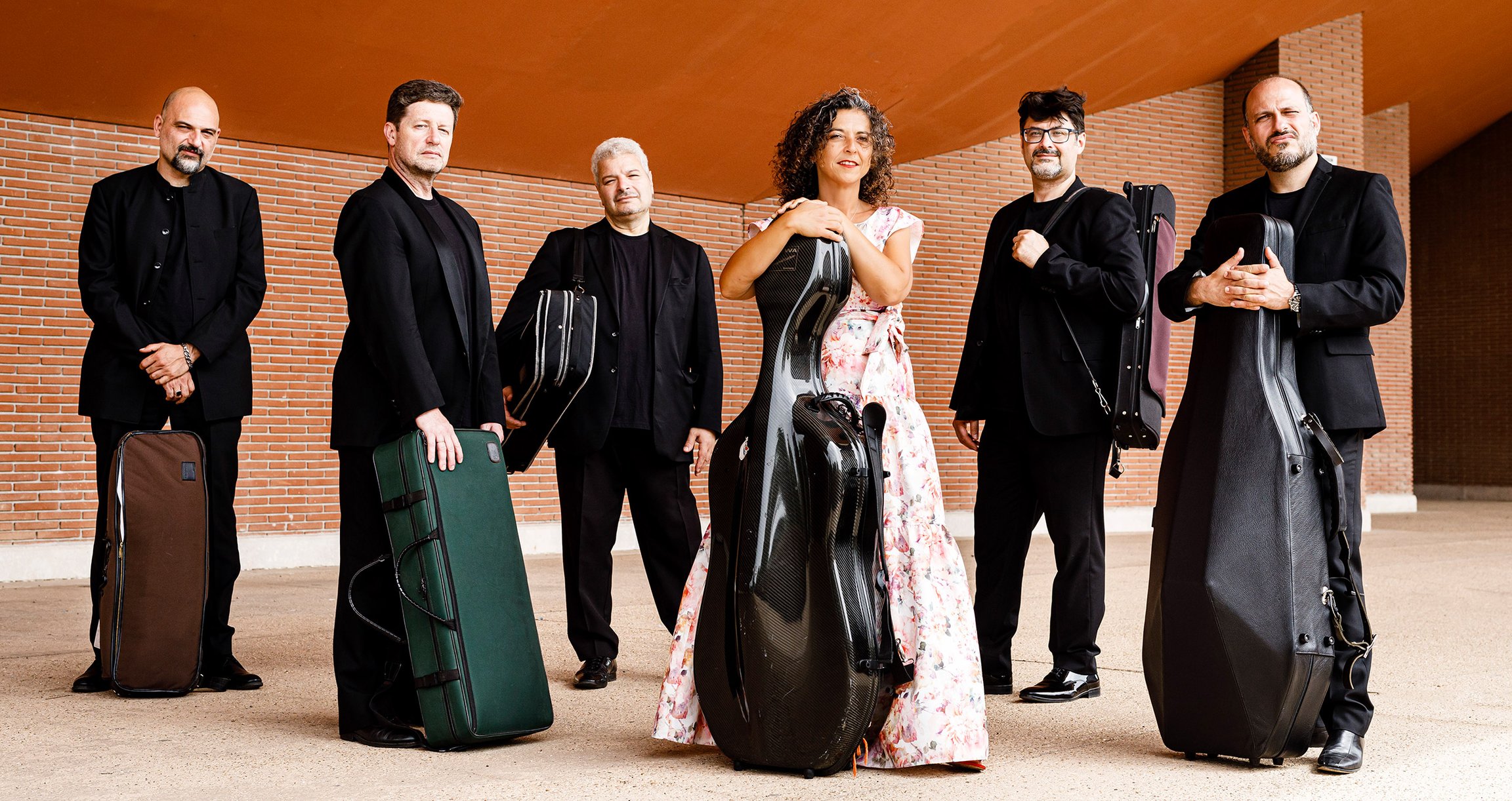 Gruppenfoto des Sestetto Stradivari beim Event der Dachauer Schlosskonzerte 2026