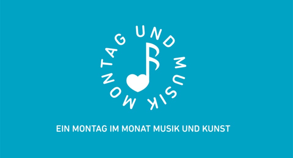 Grafik mit weisser Schrift auf blauem Untergrund