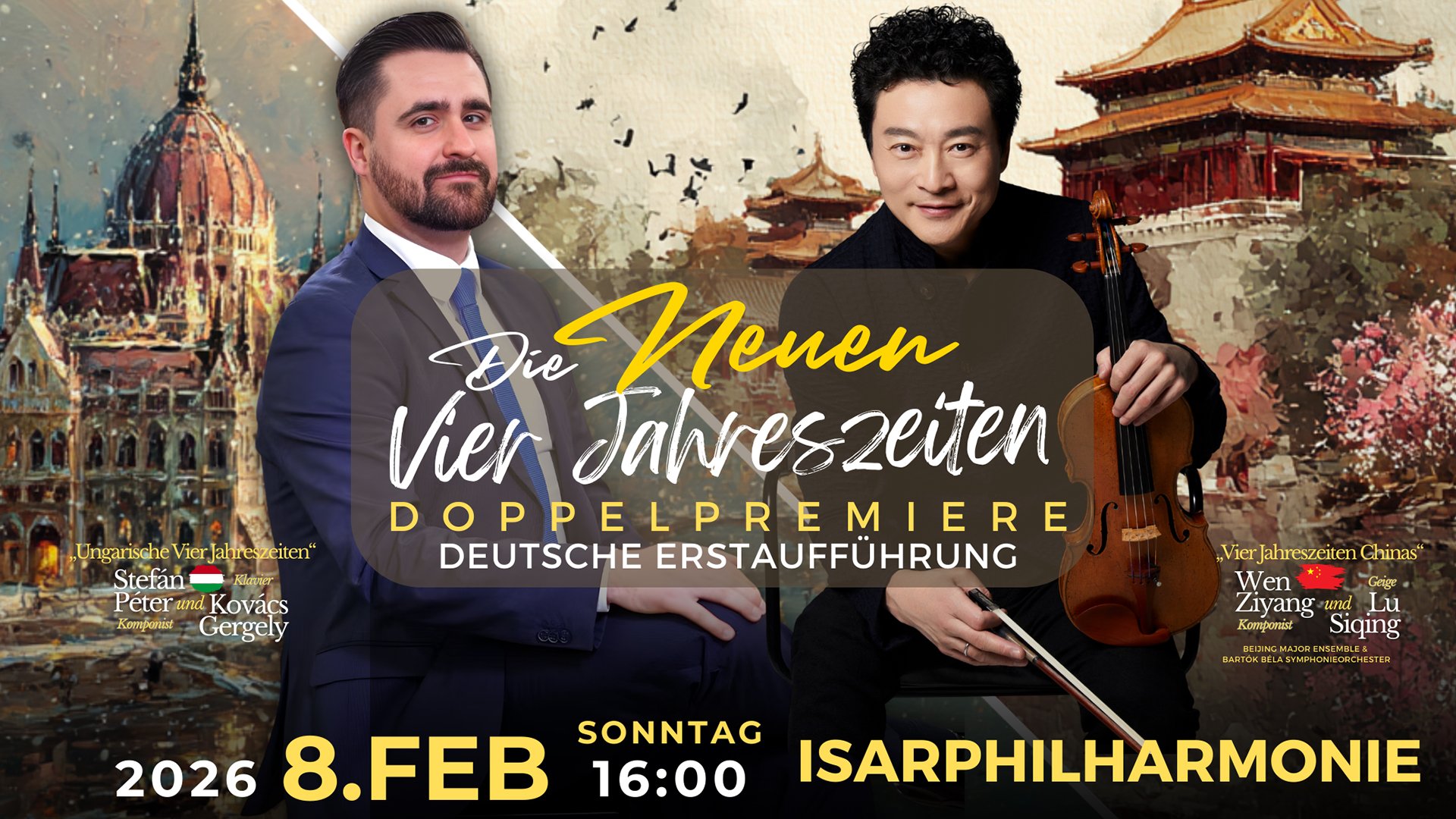 Neuen Vier Jahreszeiten aus Ungarn und China