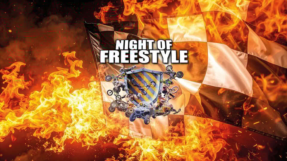 Auf dem Bild ist das Logo Night of Freestyle zu sehen.