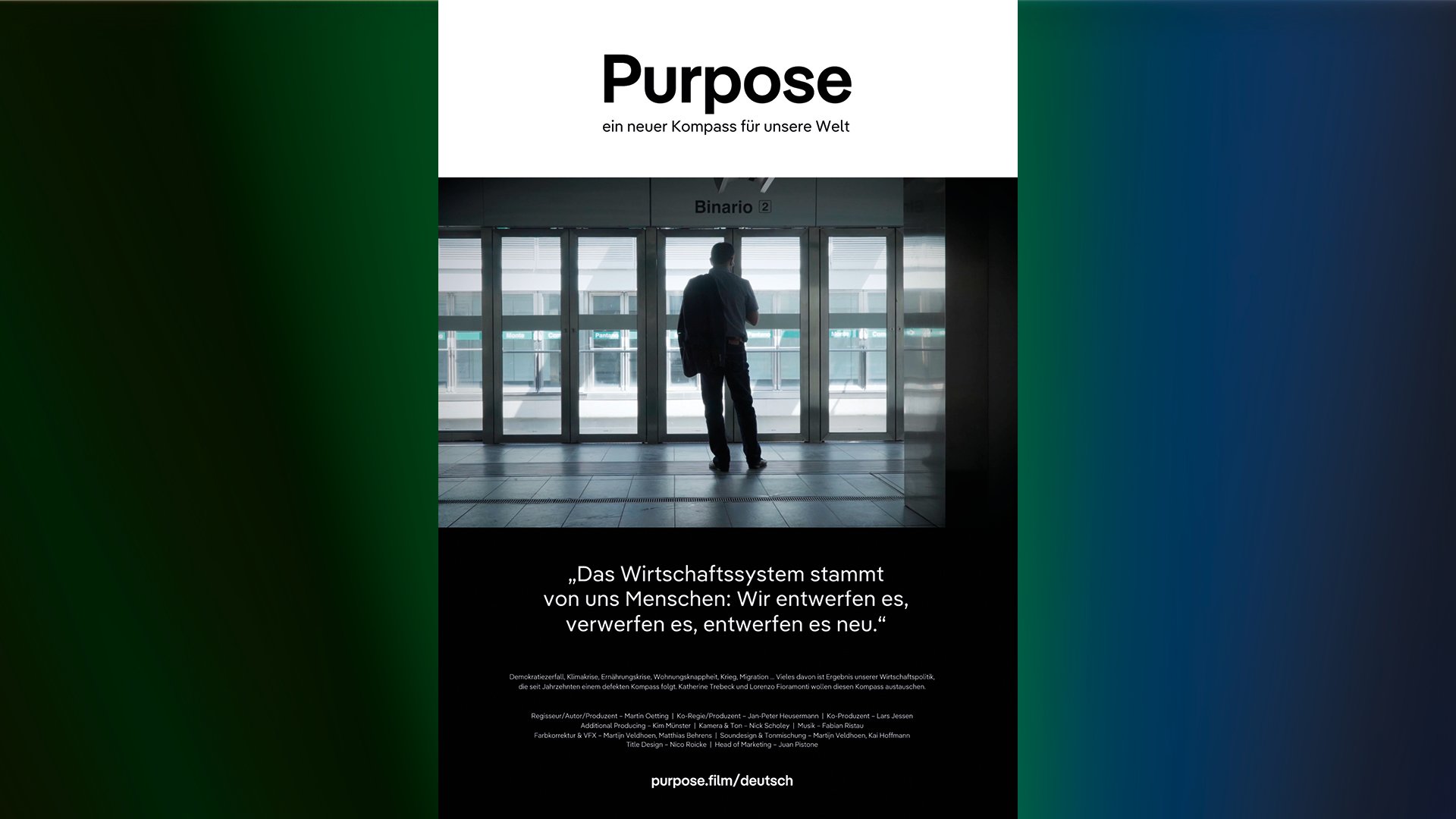 Das Cover des Films Purpose.