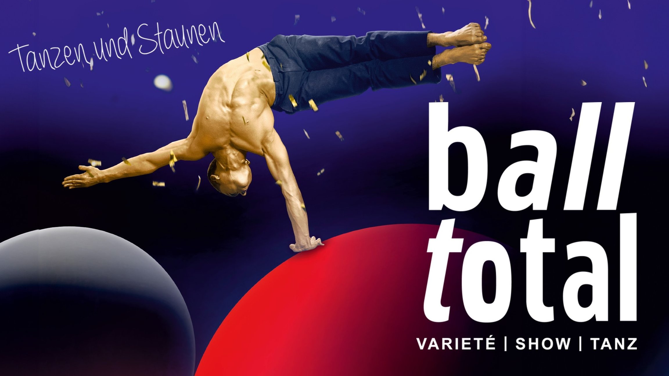 Grafik mit Foto eines Tänzers in Bewegung