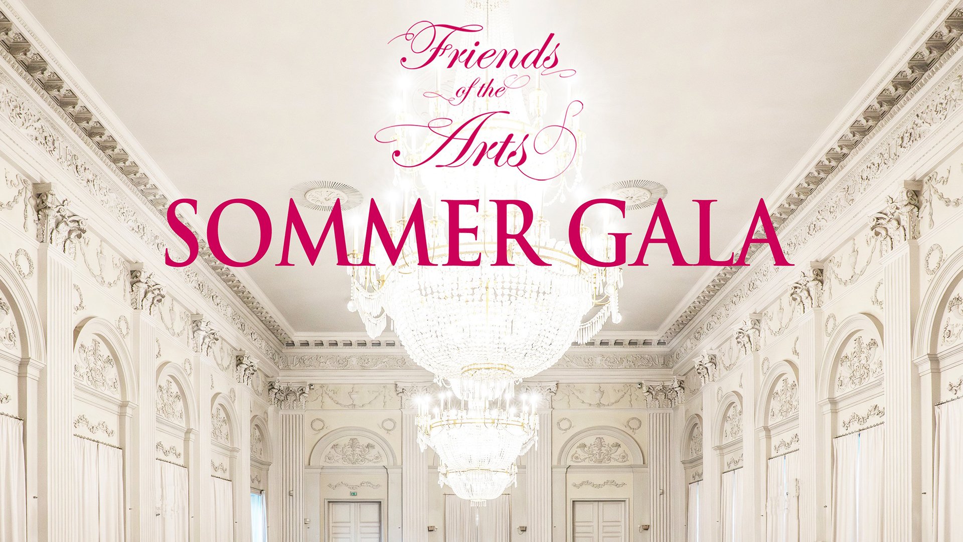 EIn Bild des Max Joseph Saal von innen mit Aufschrift in pink