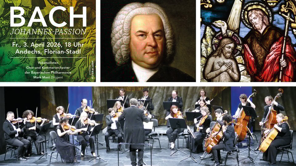 Ein Collage für das Event ‚Bach – Johannes-Passion