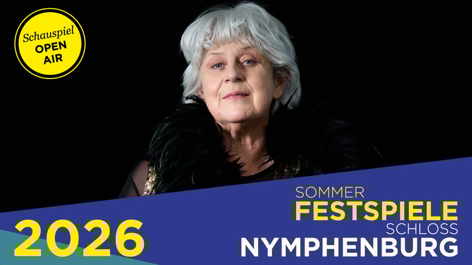 Auf dem Bild ist eine Frau zu sehen, dazu gelbe und weiße Typografie auf schwarzem Hintergrund