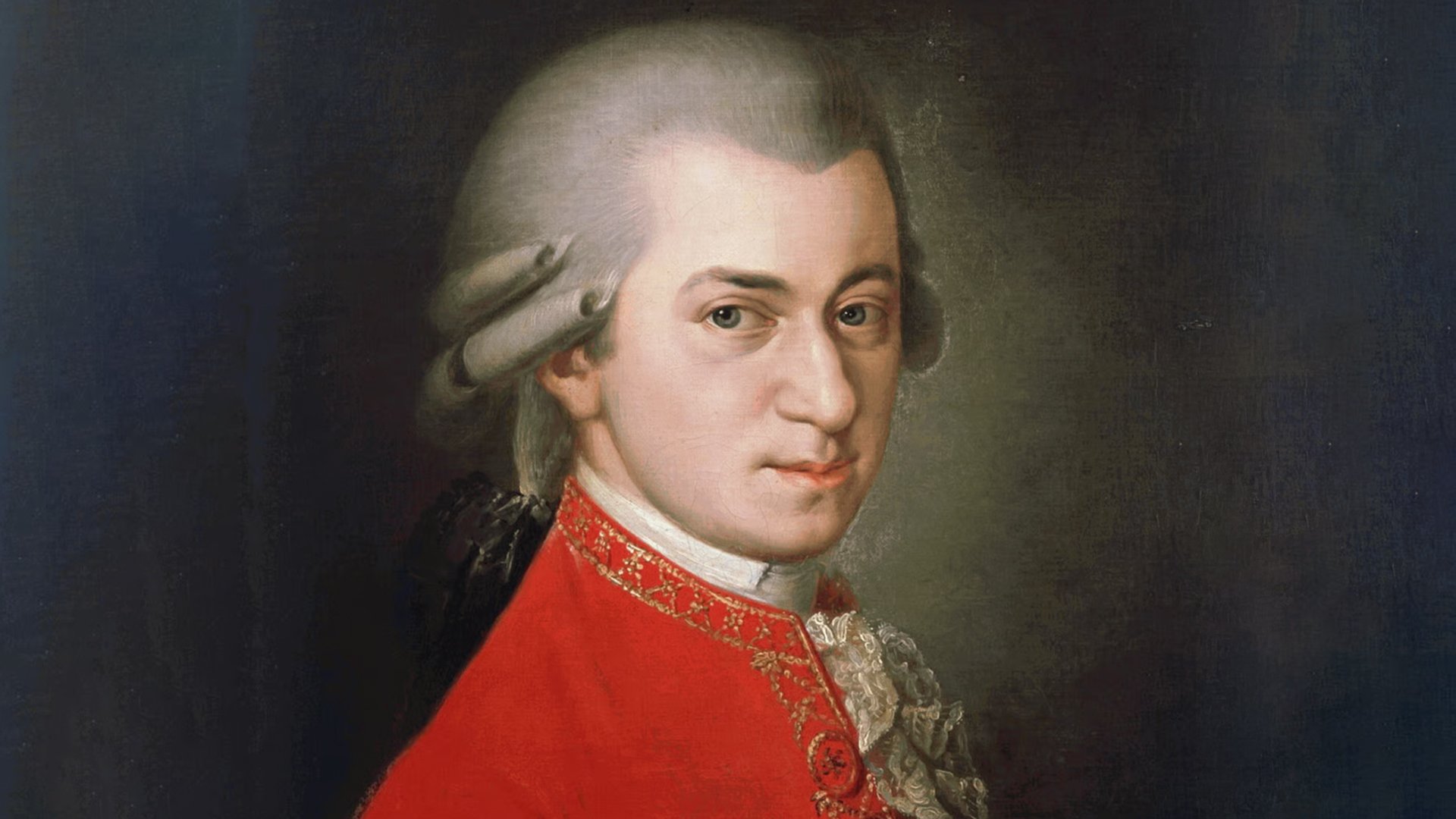 Ein gezeichnetes Portrait von Wolfgang Amadeus Mozart