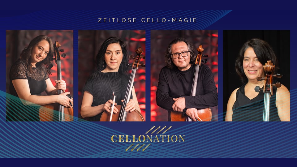 Eine Collage von vier Fotos der Künstler*innen