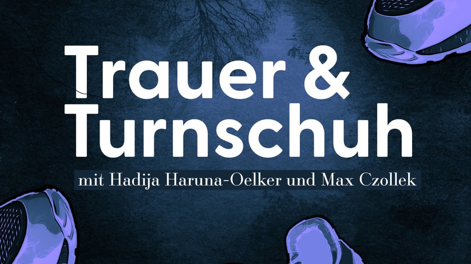 Ein Plakat mit weißer Aufschrift des Titels