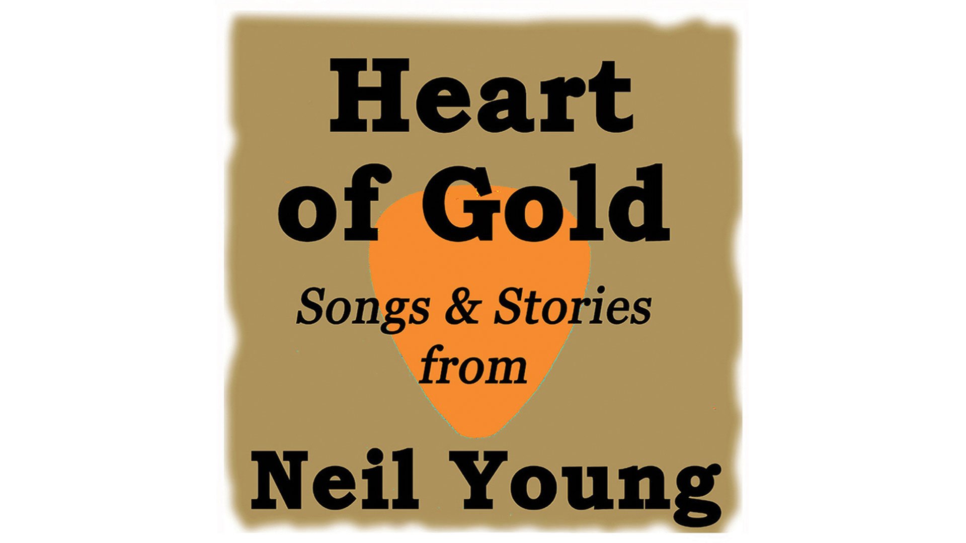 Veranstaltungsplakat von Joe Baumgartner: Schwarze Schrift in brauner, quadratischer Form auf weißem Grund