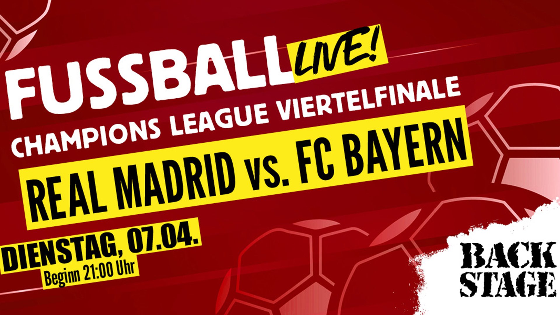 REAL MADRID vs. FC BAYERN
