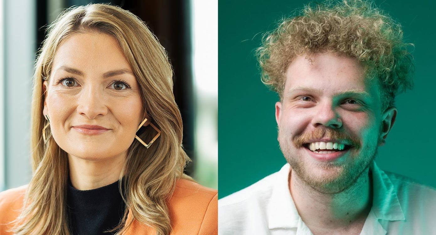 Porträt einer Frau und eines Mannes