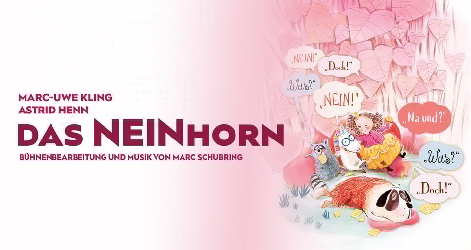 das Plakat der Veranstaltung mit einer Illustration auf der rechten Seite mit einigen Tieren und einem Mädchen. Auf der anderen Seite eine Typografie in Burgunderrot. Das ganze Plakat hat rosa Töne
