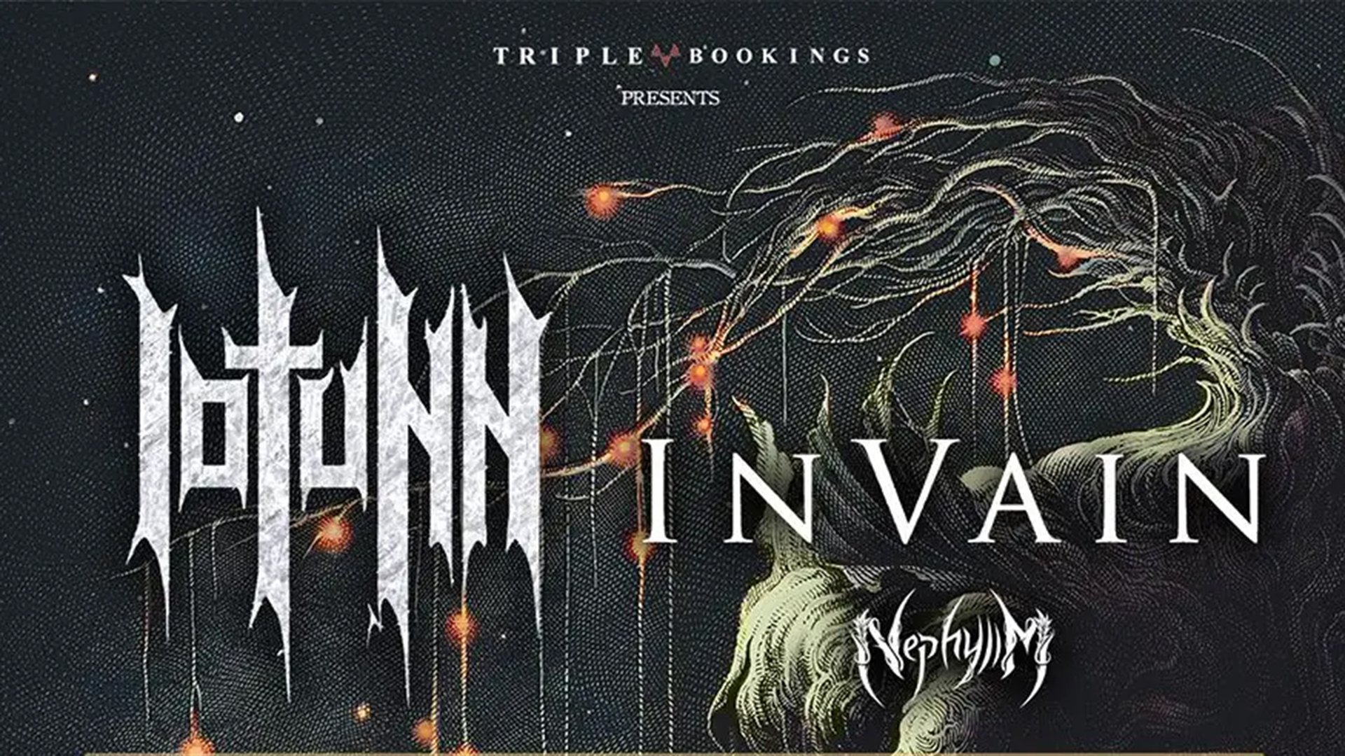 Grafik mit Logos der Bands Iotunn und In Vain