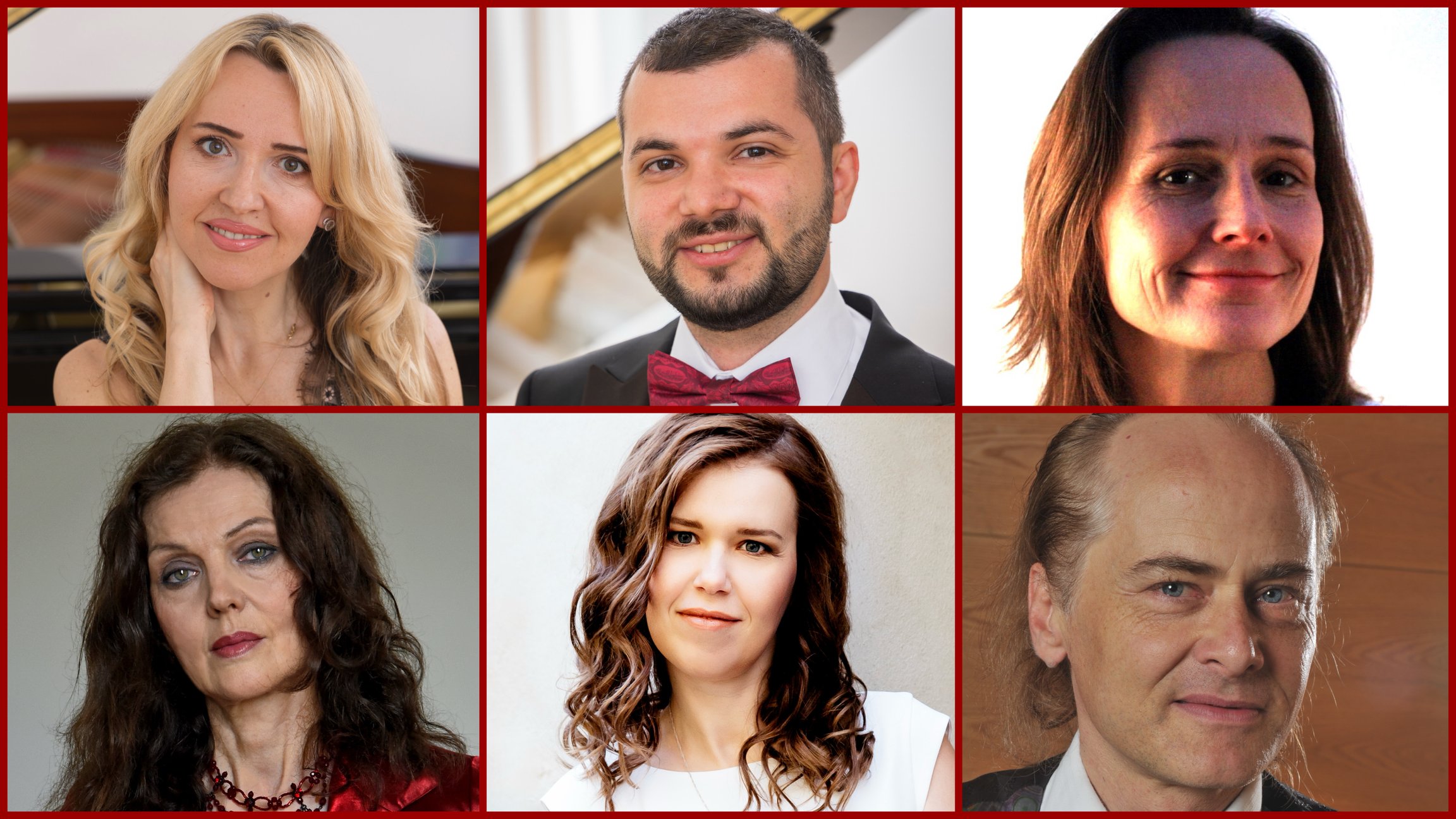 Collage mit sechs Portraits