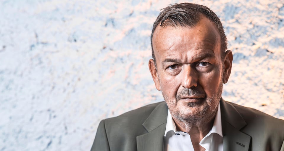 Foto vom Gesicht des Künstlers