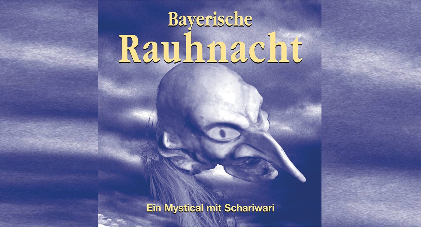 Veranstaltungsplakat in lila, mit dem Kopf eines seltsamen Wesens. Typografie in Gelb