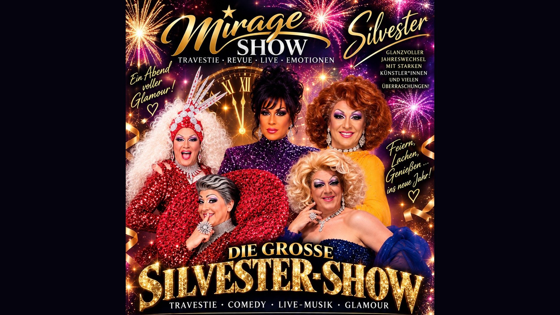 Die Mirage Silvester Show Ebersberg bei München