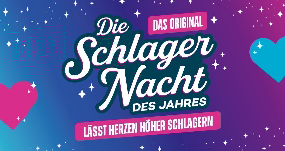 Das Logo der Schlagernacht des Jahres 2026