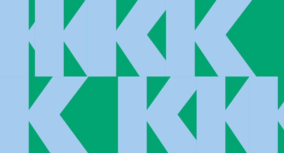 Das Plakat der Saison mit grünen und blauen Farbtönen