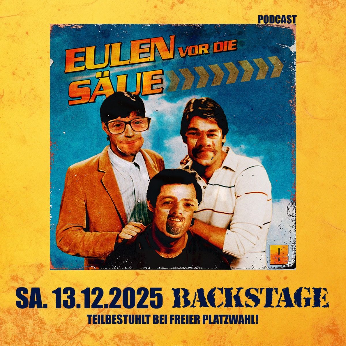 Pressebild vom Podcast Eulen vor die Säue 