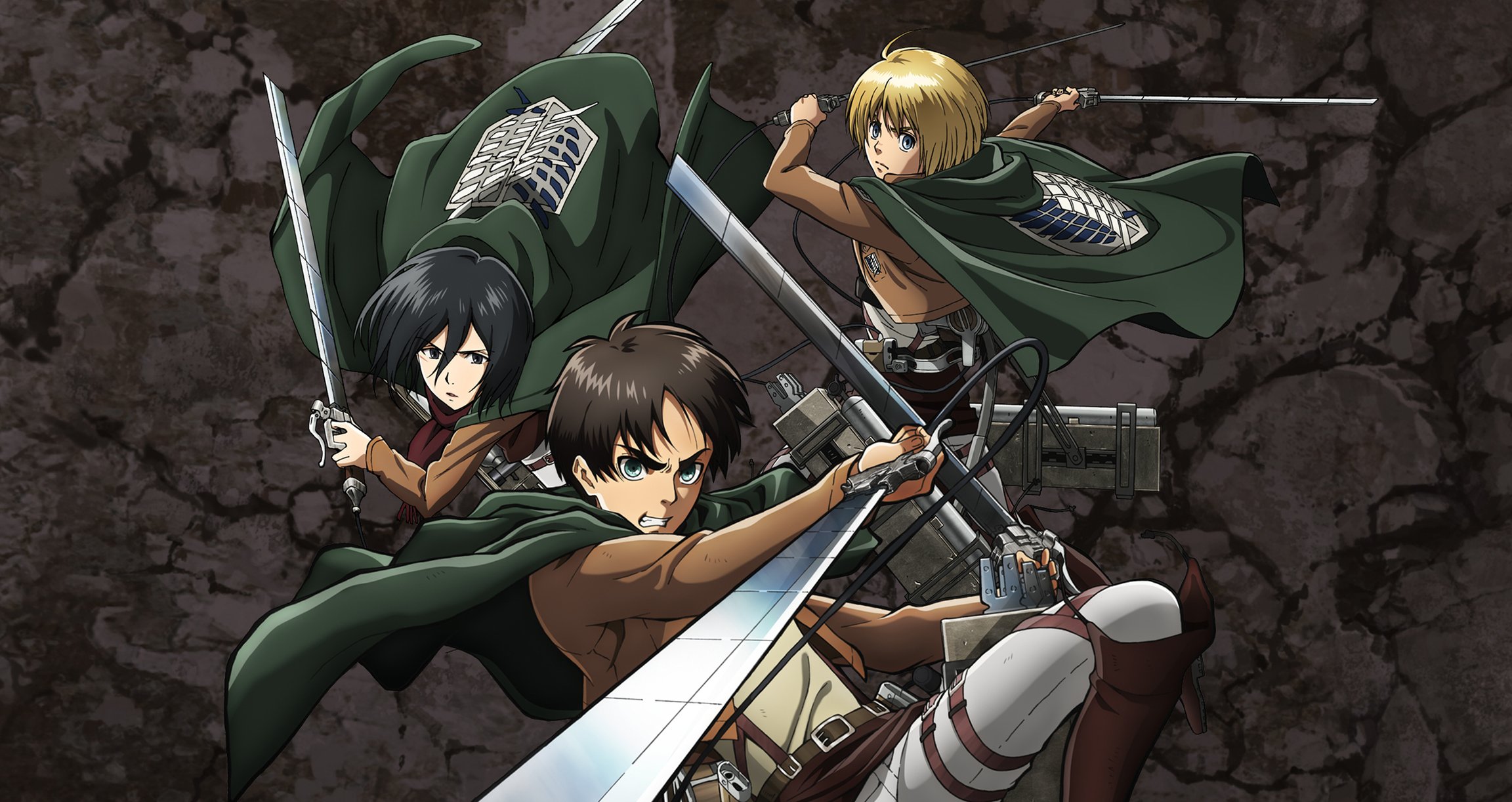ein Anime-Bild von einigen Figuren mit Schwertern