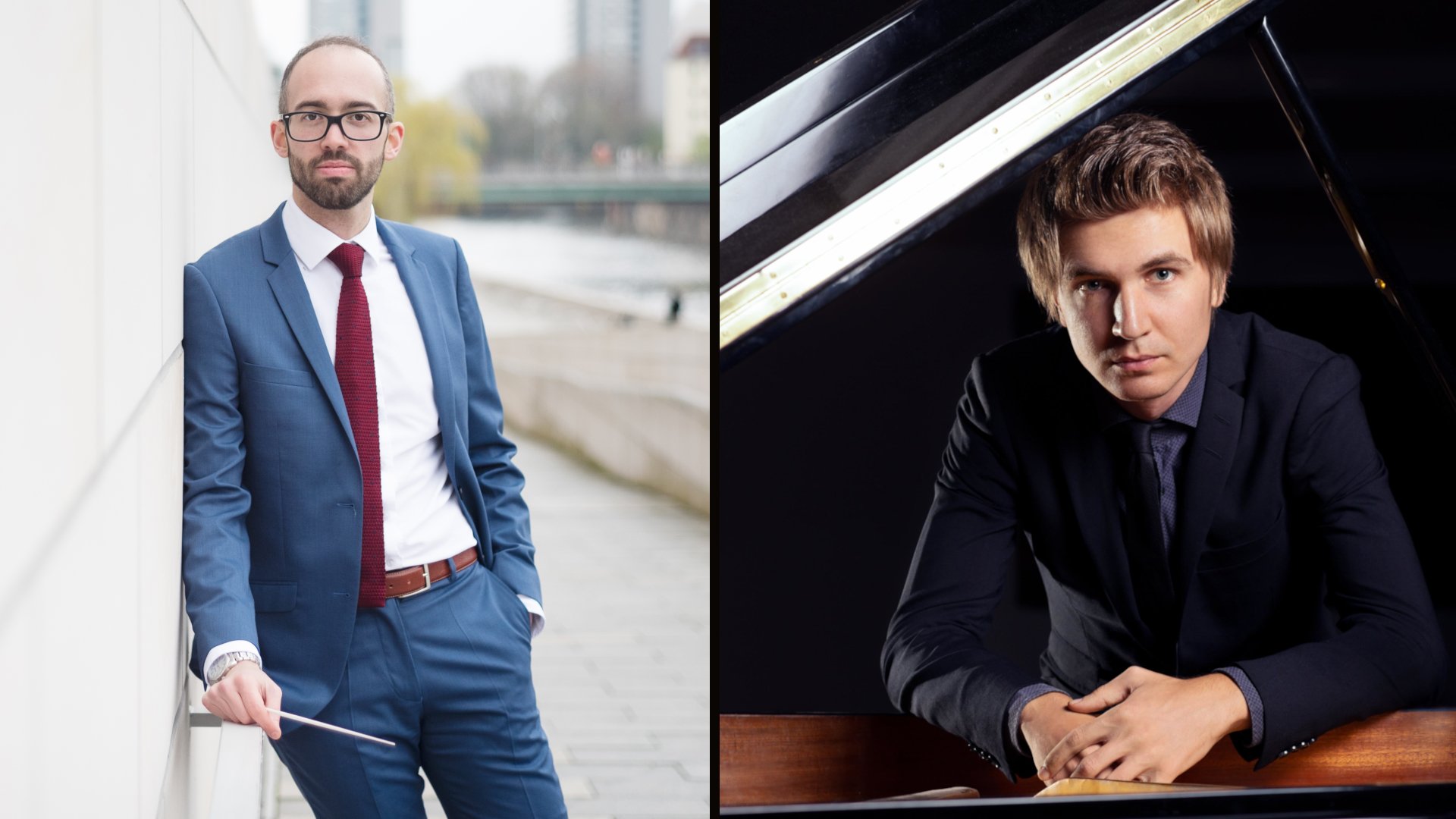 Foto für die Veranstaltung Von Rom nach Wien mit einer Collage mit den Fotos der beiden Künstler