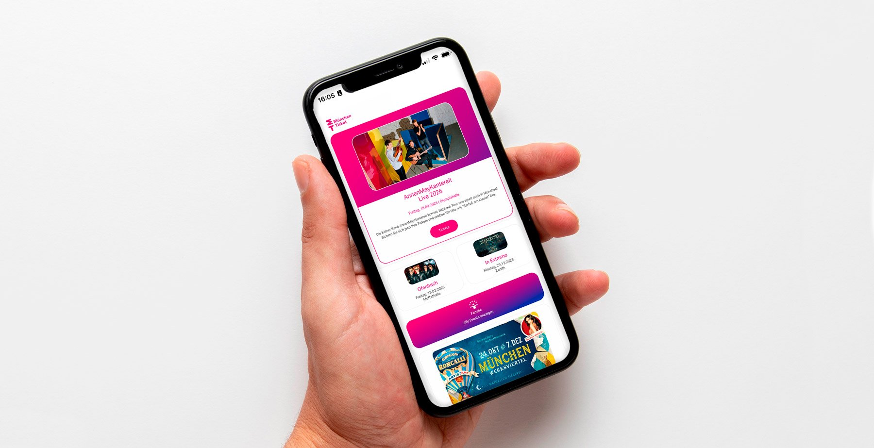 Handy mit Newsletter Anzeige