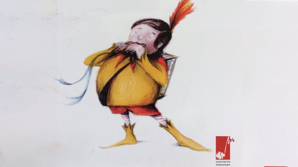 Eine Zeichnung des Papageno 