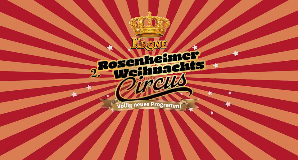 Das Veranstaltungsplakat mit roten und orangen Linien, schwarzer und goldener Typografie und dem Logo