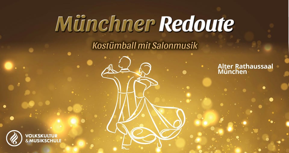 Plakat mit Grafik der Münchner Redoute