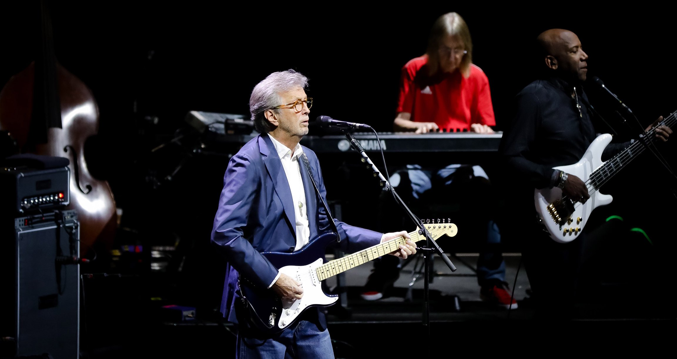 Eric Clapton live in Konzert mit Band – legendärer Auftritt mit seinen Musikern