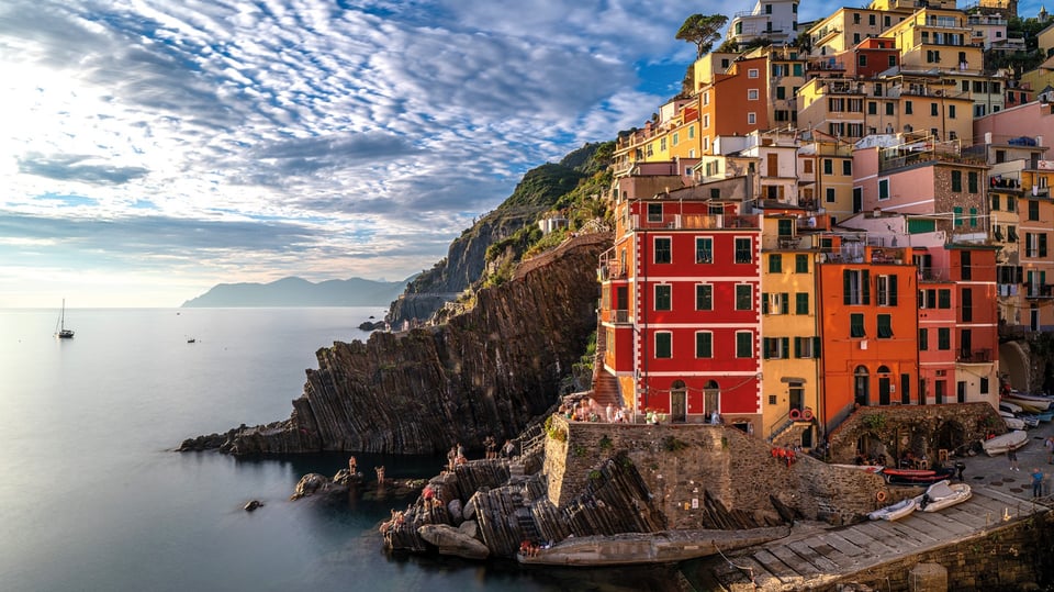 Ein Foto für die Veranstaltung von Martin Engelmann: Auf der Suche nach Italien mit einem Foto der italienischen Küste.