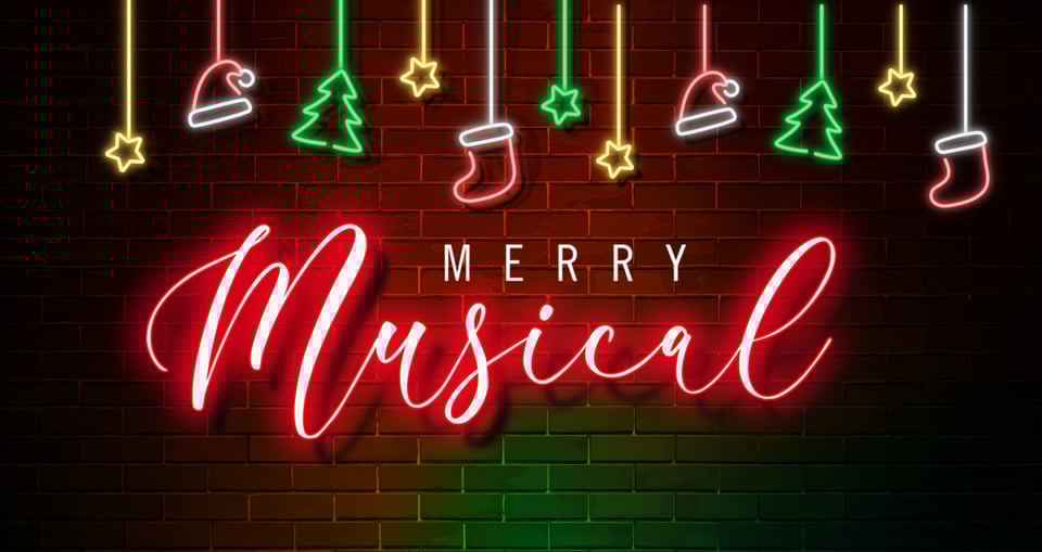 Neon Weihnachtssymbole