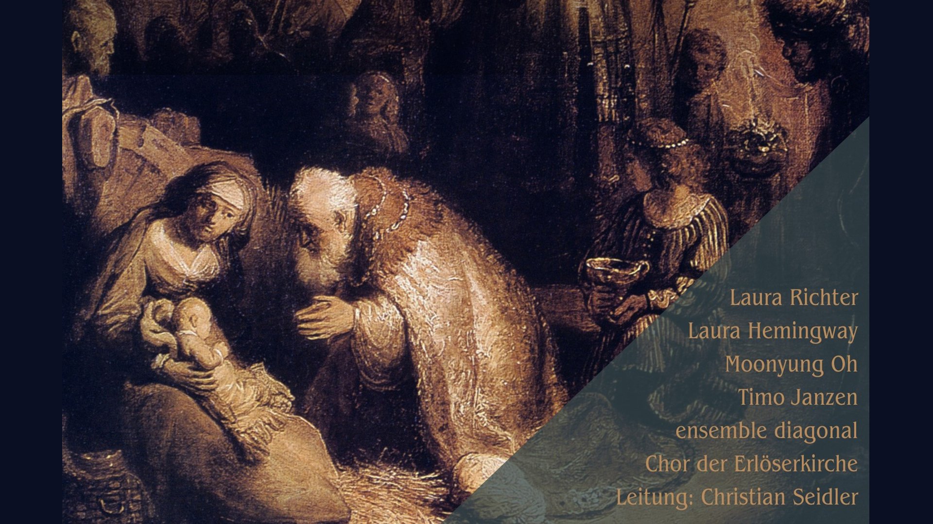 Ausschnitt eines Plakates zur Veranstaltung mit Aufschrift der Künstler