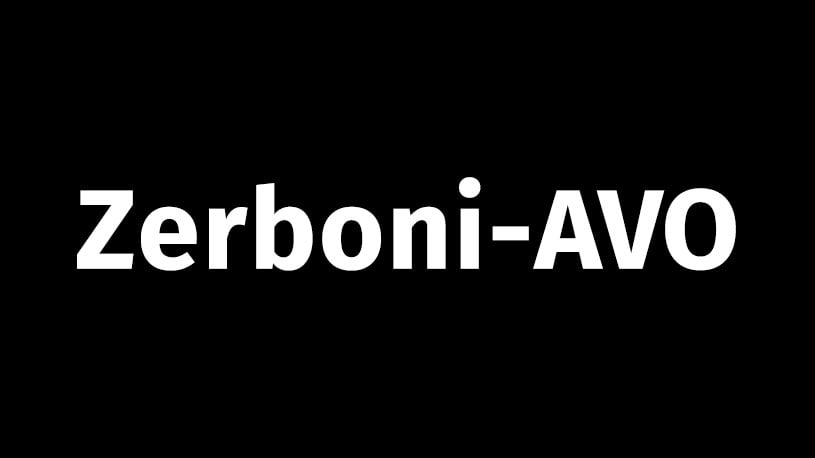 Plakat in schwarz mit weißer Aufschrift Zerboni-AVO zur Veranstaltung Absolventenvorsprechen