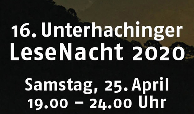 Unterhachinger LeseNacht, 2020 © München Ticket GmbH