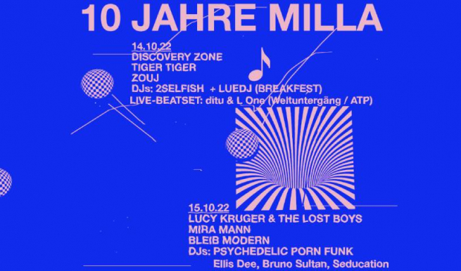10 Jahre Milla © München Ticket GmbH – Alle Rechte vorbehalten